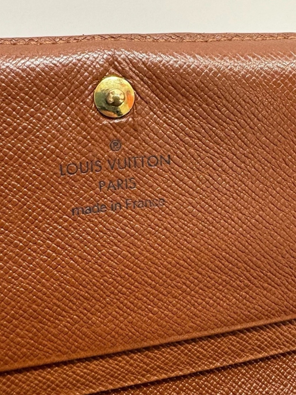Louis Vuitton Monogram Canvas Brown & Gold Snap Wallet - Picture 8 of 9